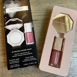 Fenty Beauty by Rihanna Diamond Bomb Baby Travel Luminizing Set Lip GlossNEW